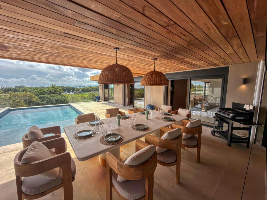 8.Location Villa piscine vue mer St François Guadeloupe_Terrasse